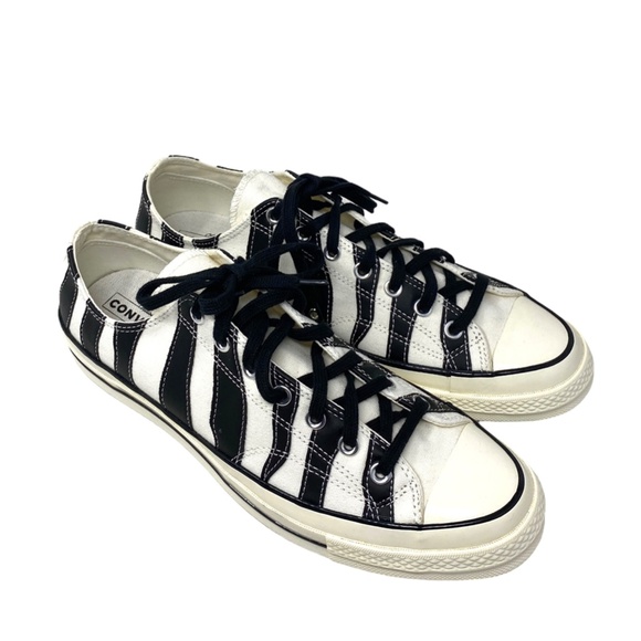 Converse Chuck 70 Sneakers Men's Size Egret Canvas Black Shoes Low Top 168906C - Picture 3 of 10